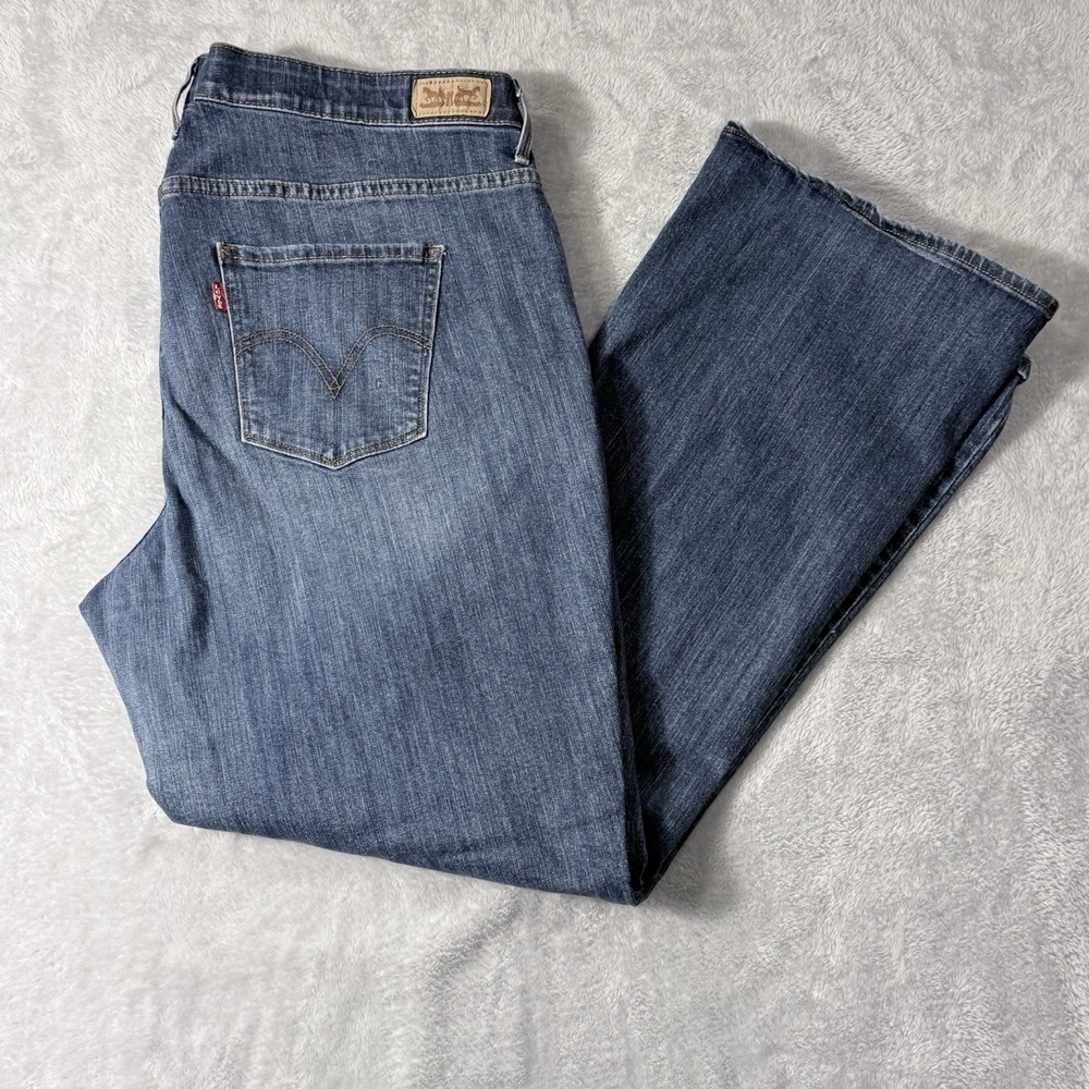 Levis Jeans Women's 20M Blue 525 Perfect Waist Bootcut Elastic Waistband Stretch